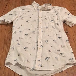 Sonoma Beachy Button Down Shirt-Small